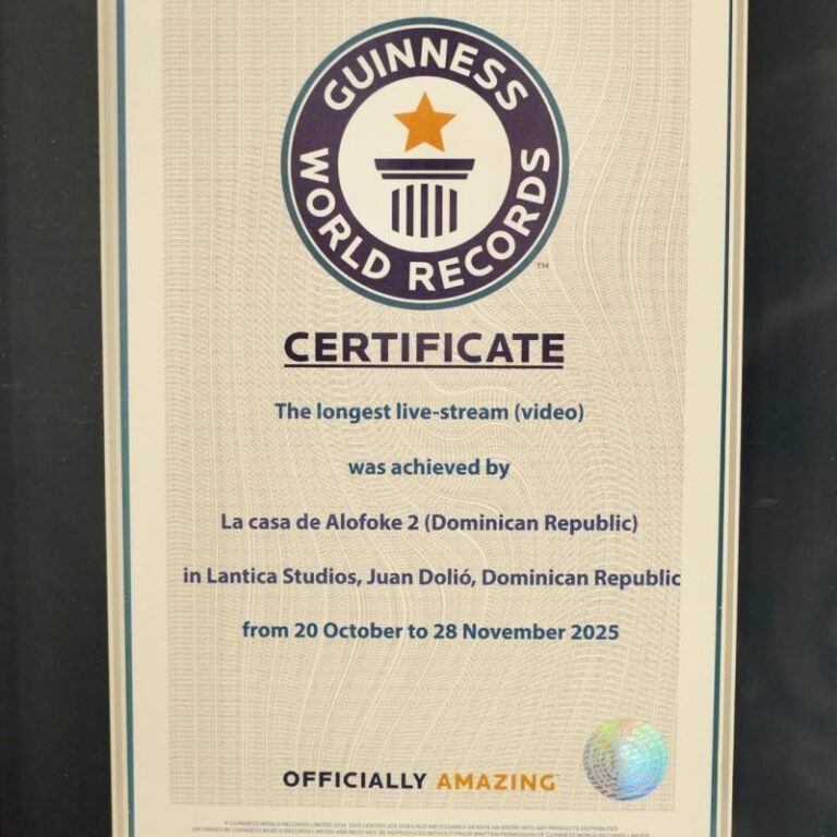Otro récord Guinness para RD: “La casa de Alofoke 2” gana como la transmisión en vivo más larga otro-record-guinness-para-rd:-“la-casa-de-alofoke-2”-gana-como-la-transmision-en-vivo-mas-larga