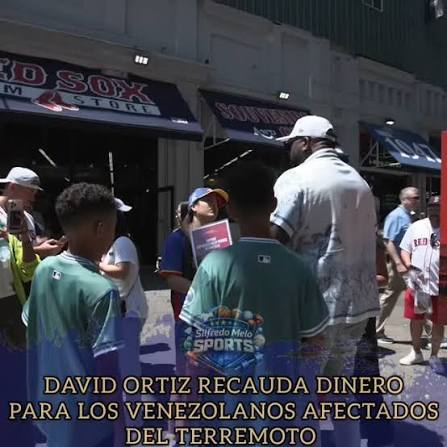 David Ortiz se ha sumado de manera activa a las campañas de recaudación de fondos y asistencia para Venezuela