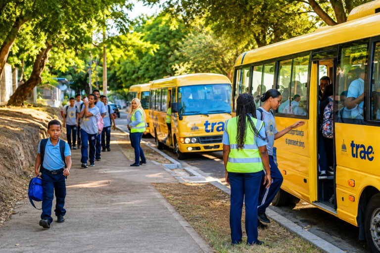 TRAE fortalece distribución de autobuses para garantizar el transporte escolar en el año lectivo 2026-2027