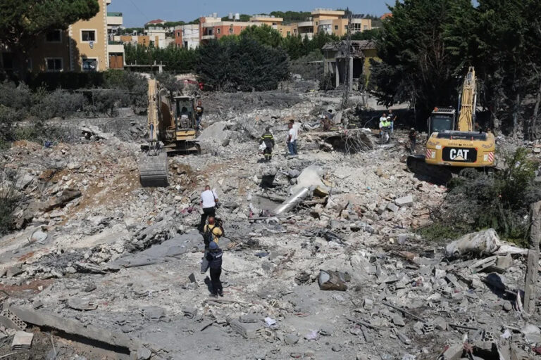 Israel intensifica los bombardeos en el sur del Líbano tras la visita del presidente libanés