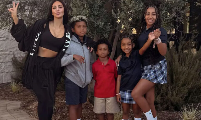 Kim Kardashian revela que cinco niñeras la ayudan a cuidar a sus cuatro hijos